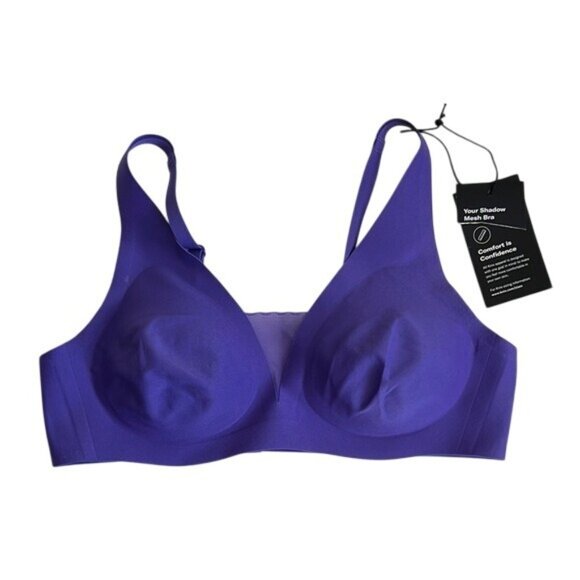 NWT Knix Shadow Mesh T-Shirt Bra in Periwinkle - S - Picture 1 of 5